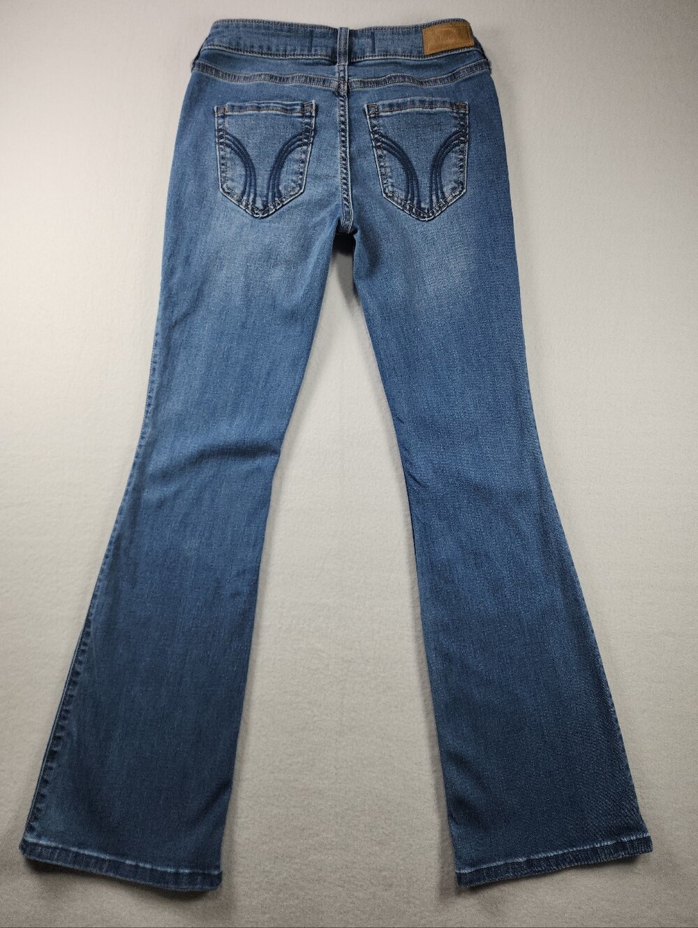 Hollister Low Rise Bootcut Jeans W25 Short Y2K Stretch Denim Back to School - Picture 8 of 13